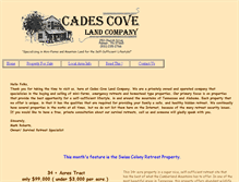 Tablet Screenshot of cadescove.com